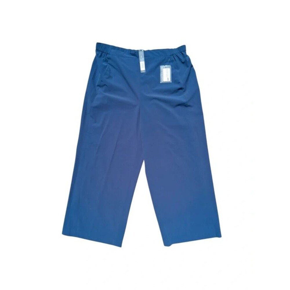 NWT Nic+Zoe Wide Leg Cropped Pants – Indigo Blue (Size Large)